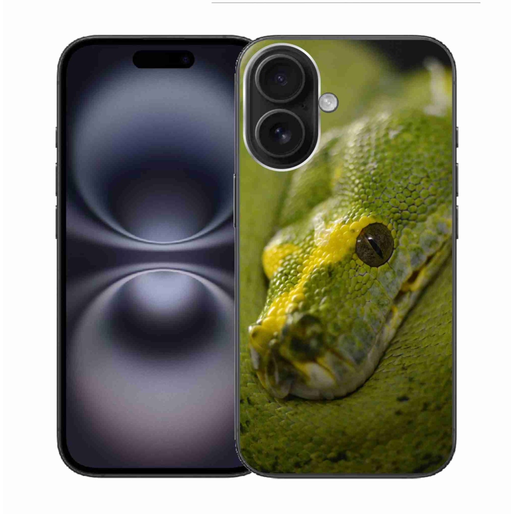 Gelový kryt mmCase na iPhone 16 - had 2