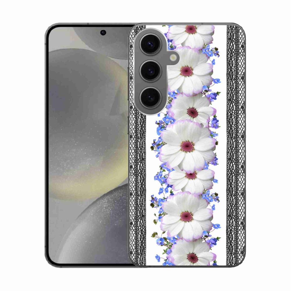 Gelový kryt mmCase na Samsung Galaxy S24 - květiny 8