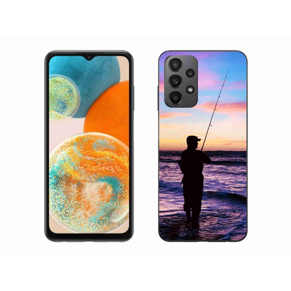 Gelový kryt mmCase na Samsung Galaxy A23 4G/5G - rybaření 1
