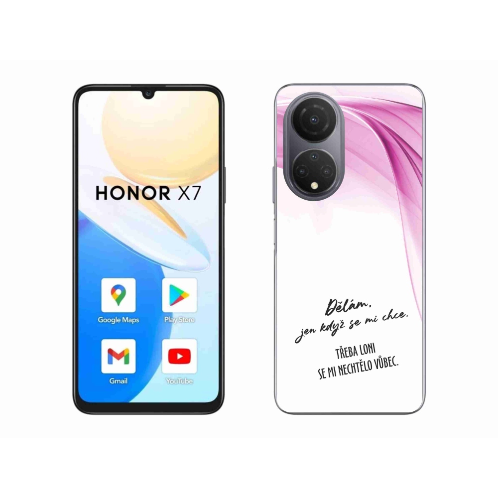 Gelový kryt mmCase na Honor X7 - vtipný text 12 bílé pozadí