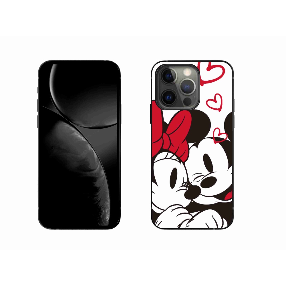Gelový kryt mmCase na iPhone 13 Pro 6.1 - minnie a mickey