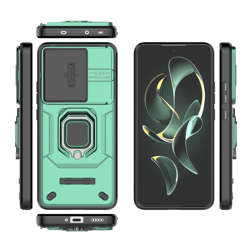 Lens odolný hybridní kryt na Xiaomi 13T/13T Pro - zelený