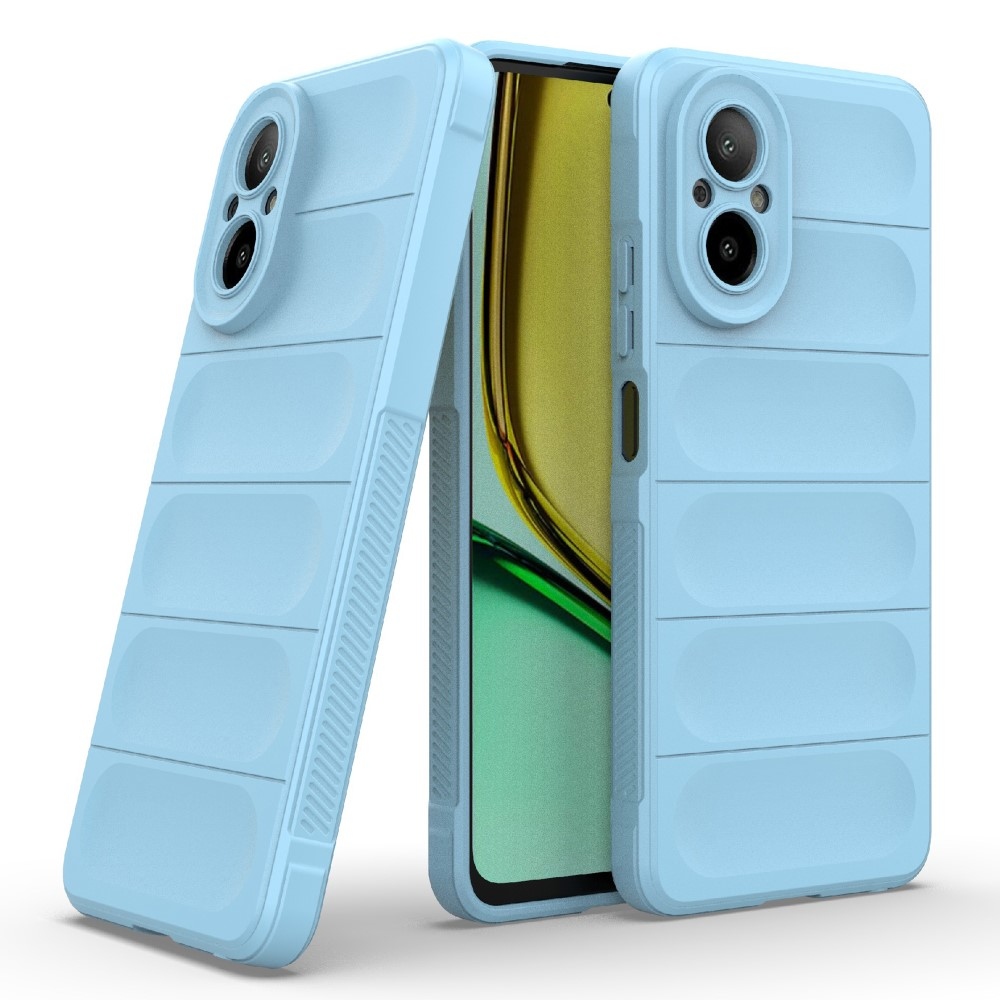 Rugg odolný gelový kryt na mobil Realme C67 - světlemodrý