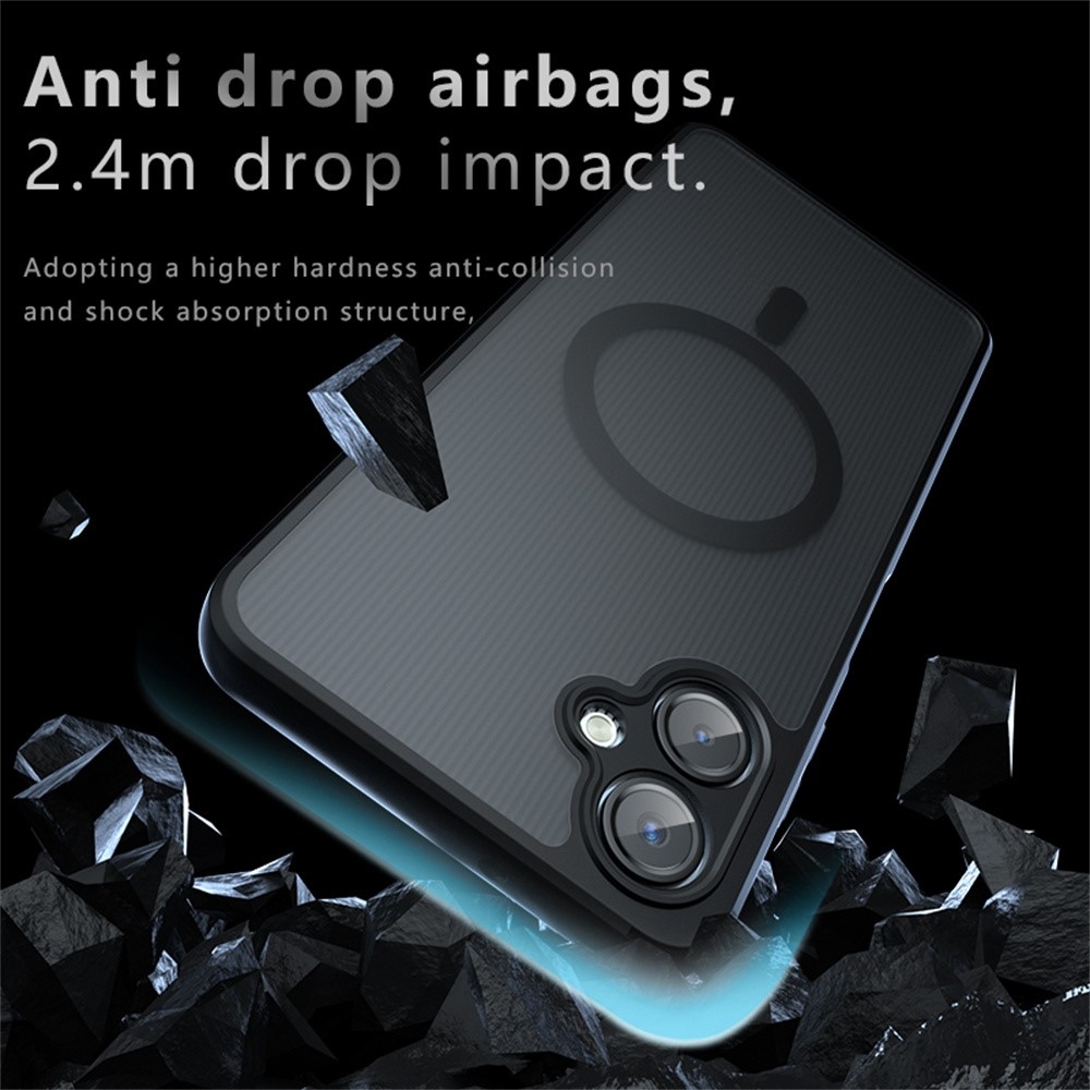 Case matný gelový obal s MagSafe na Samsung Galaxy A06 4G - černý