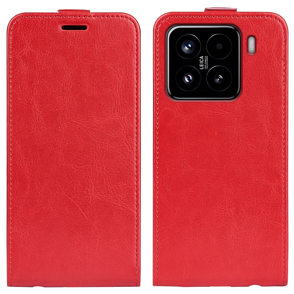 Vertical knížkové pouzdro na Xiaomi 15 - červené