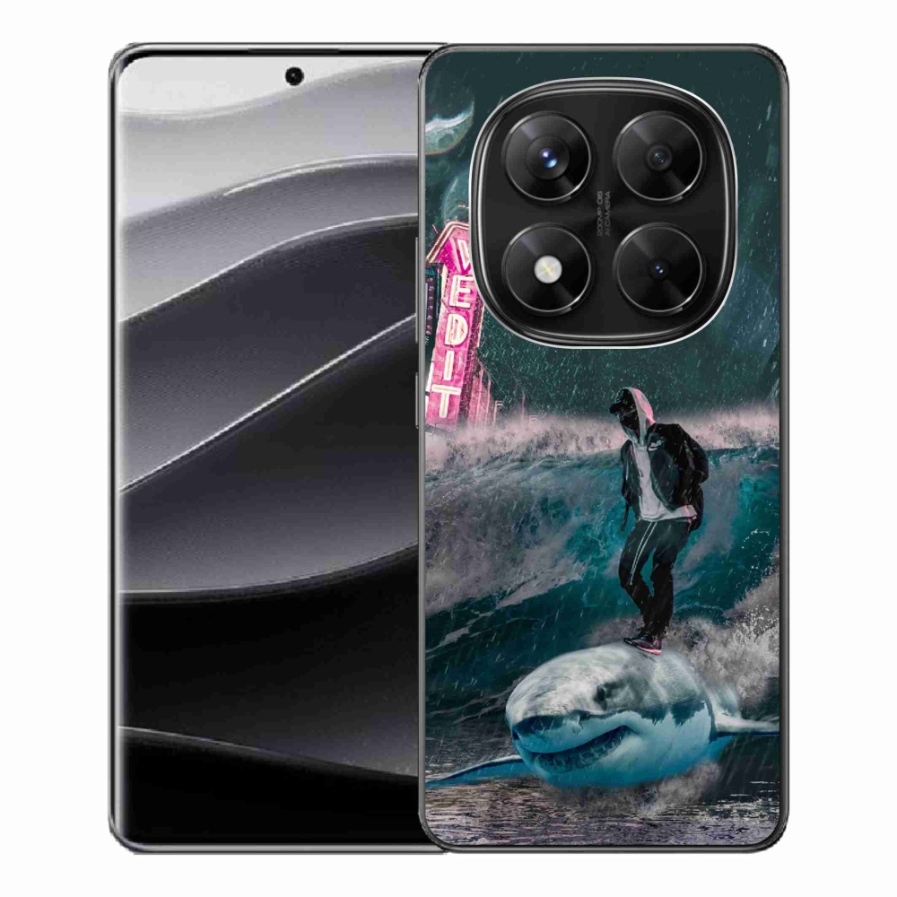 Gelový kryt mmCase na Xiaomi Redmi Note 14 Pro 5G/Poco X7 5G - žralok