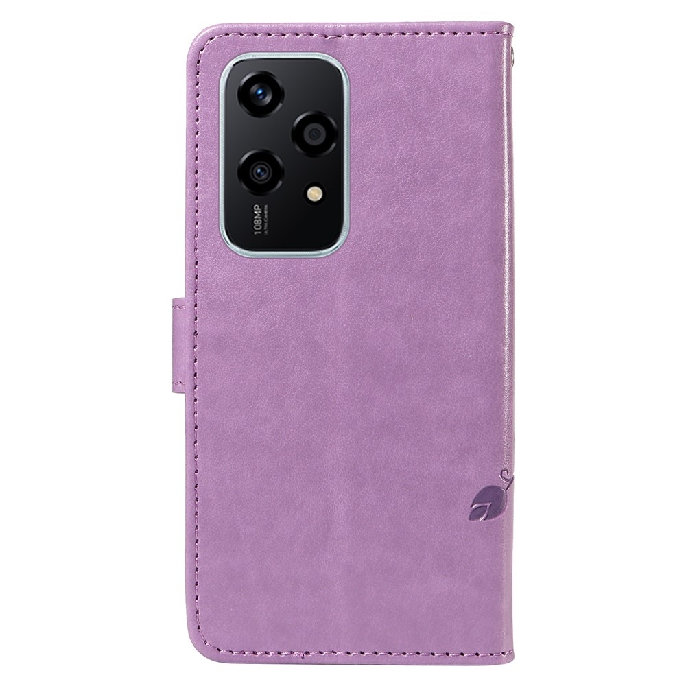Flowers knížkové pouzdro na Honor 200 Lite 5G - fialové