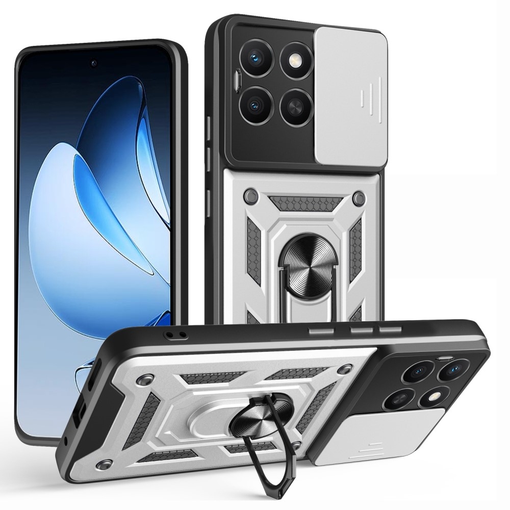 Slide odolný kryt na Honor X8c - stříbrný