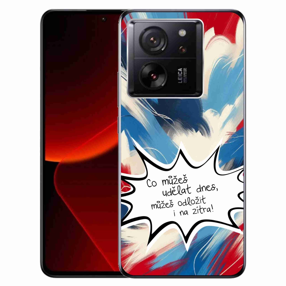 Gelový kryt mmCase na Xiaomi 13T/13T Pro - vtipný text 9 bílé pozadí