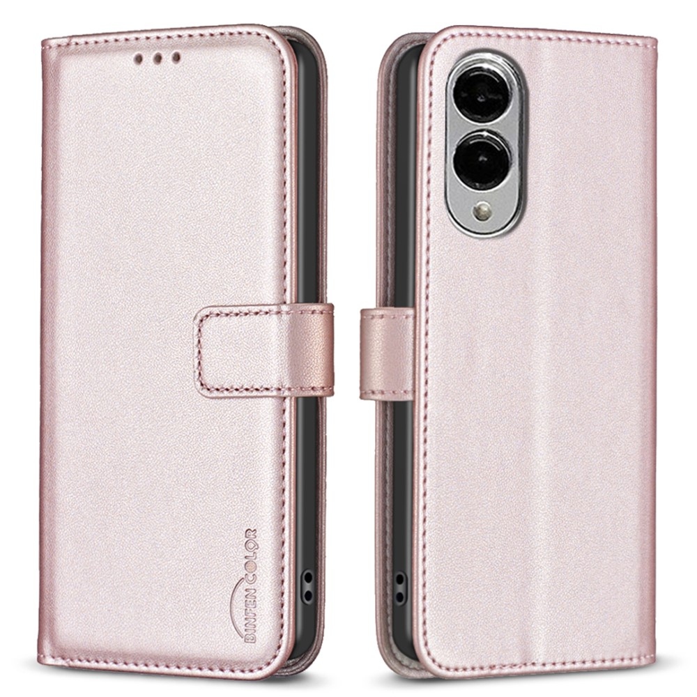 BNF knížkové pouzdro na Samsung Galaxy S25 Edge - růžovozlaté