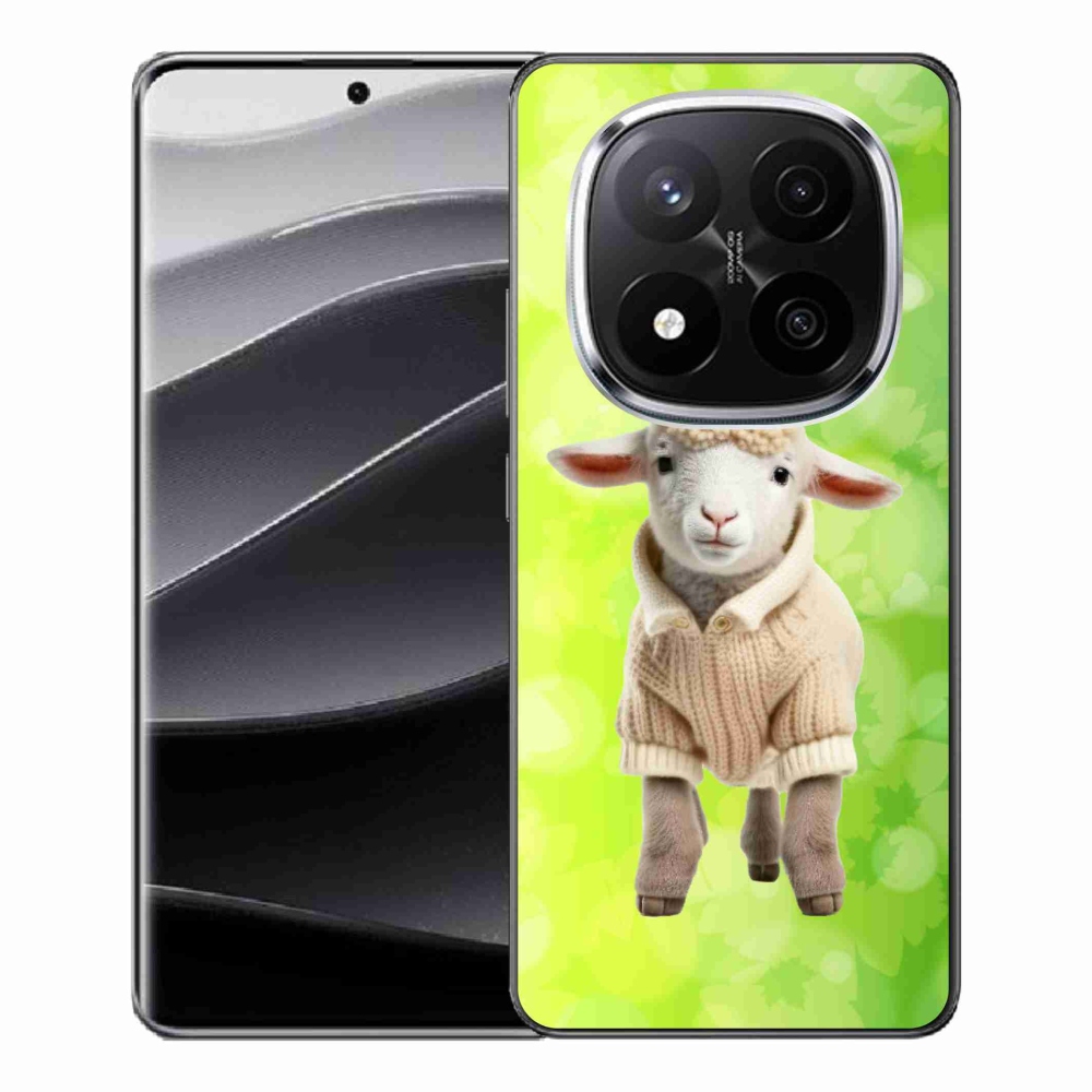 Gelový kryt mmCase na Xiaomi Redmi Note 14 Pro+ 5G - jehně ve svetru