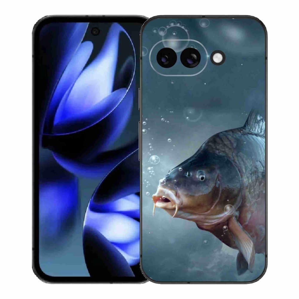 Gelový kryt mmCase na Google Pixel 9a - kapr a bublinky
