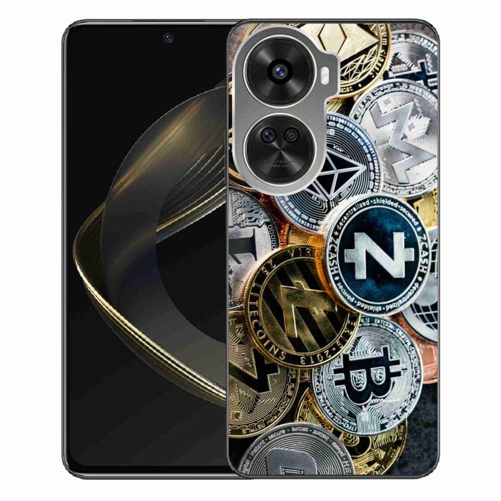 Gelový kryt mmCase na Huawei Nova 12 SE - kryptoměny