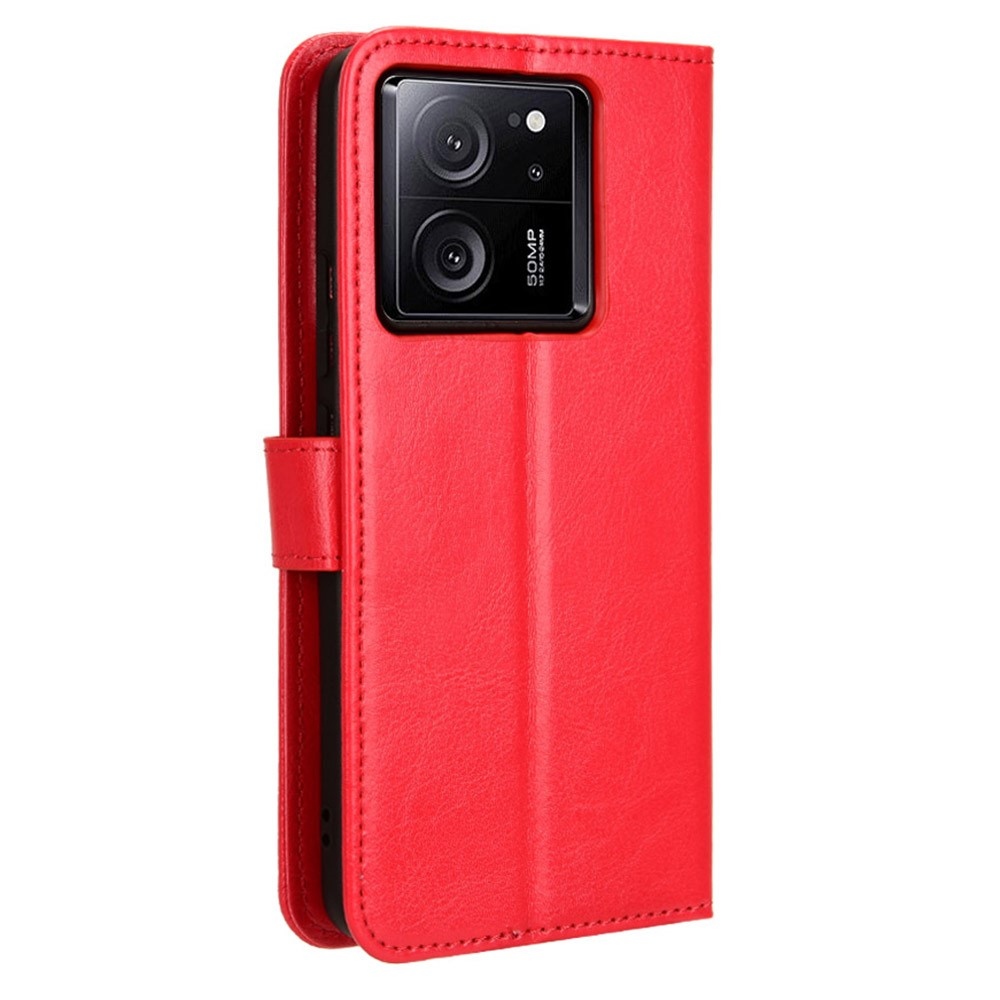 Crazy knížkové pouzdro na Xiaomi 13T/13T Pro - červené