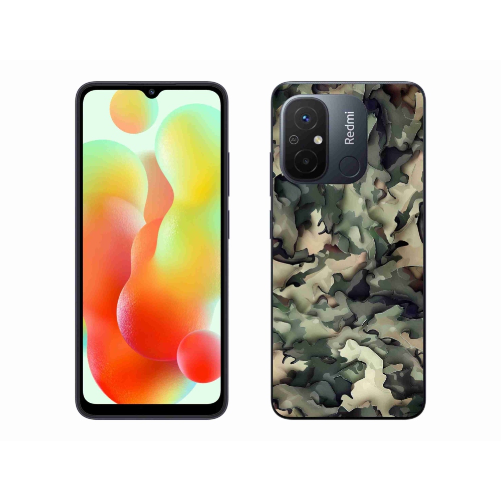 Gelový kryt mmCase na Xiaomi Redmi 12C - maskáčový vzor 9