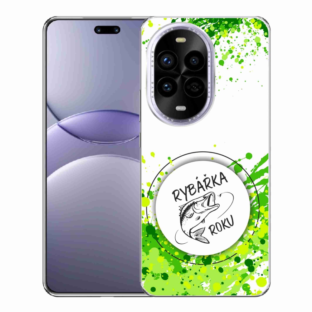 Gelový kryt mmCase na Huawei Nova 13 Pro 5G - rybářka roku bílé pozadí