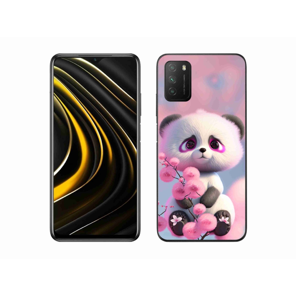 Gelový kryt mmCase na Xiaomi Poco M3 - roztomilá panda 1