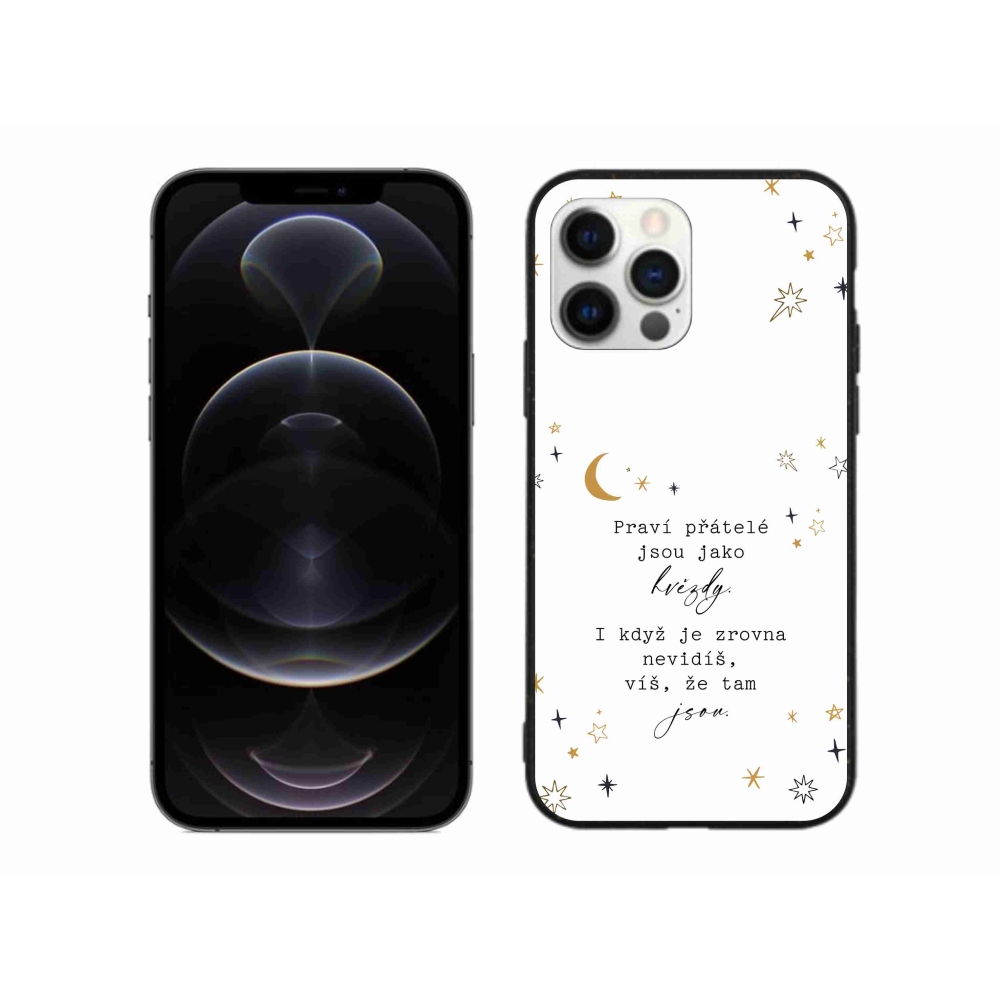 Gelový kryt mmCase na iPhone 12 Pro Max - citát 6 bílé pozadí