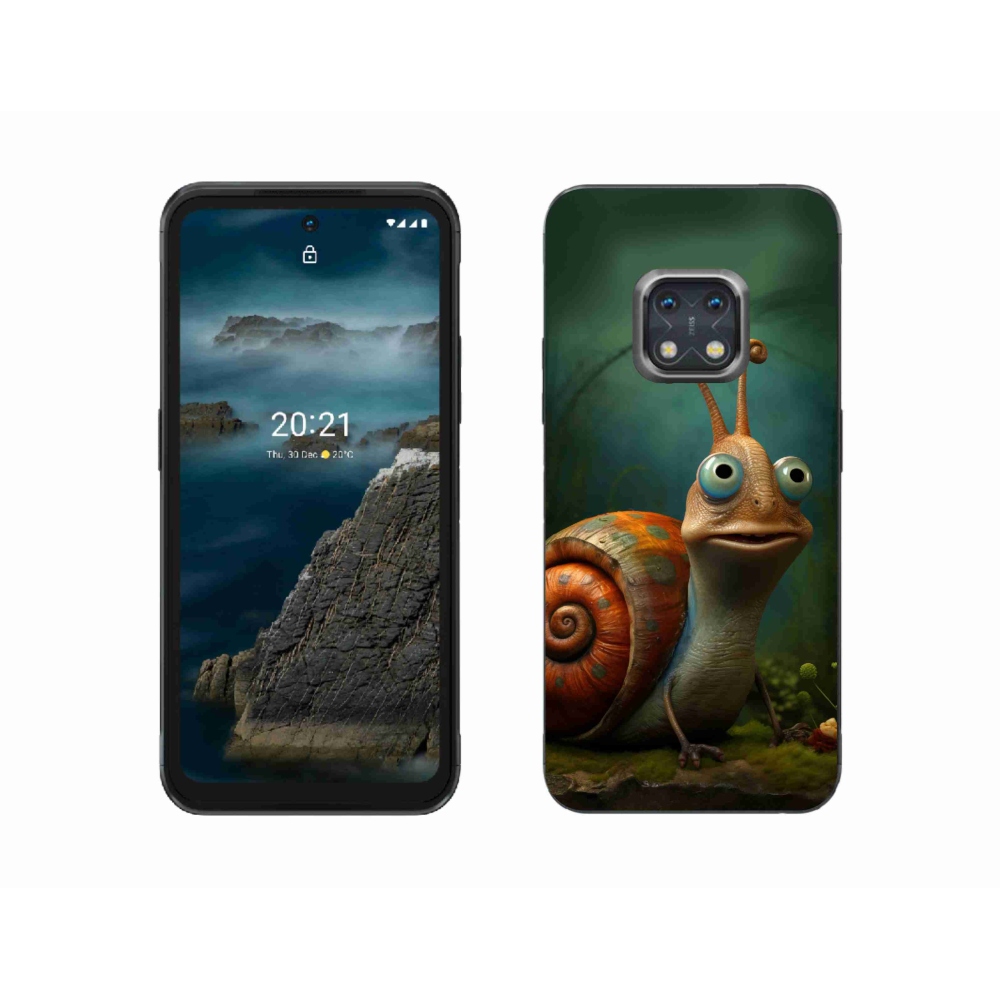 Gelový kryt mmCase na Nokia XR20 - šnek