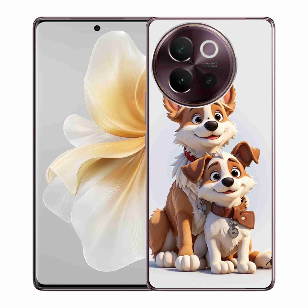 Gelový kryt mmCase na Vivo V40 Lite 5G - kreslení psi