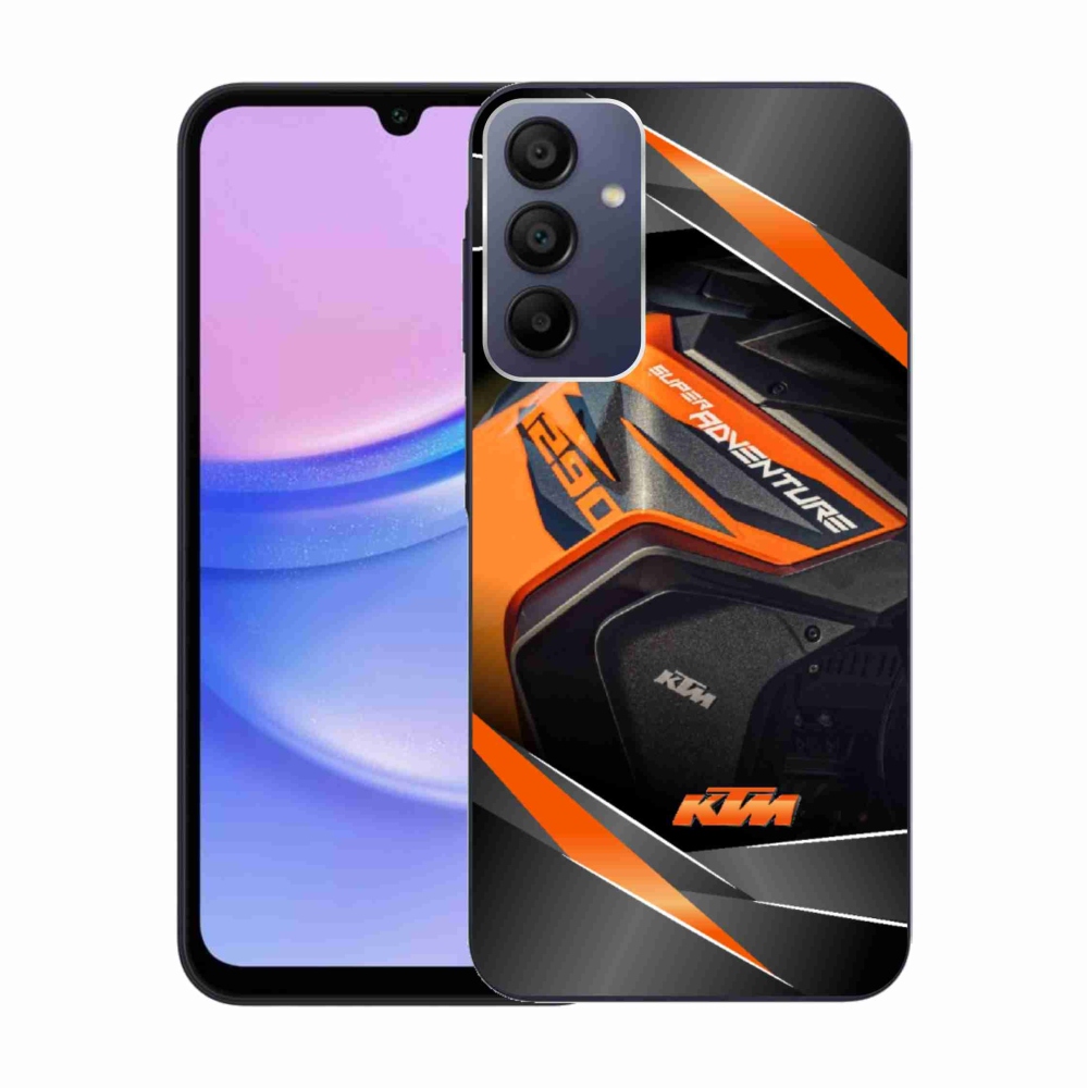 Gelový kryt mmCase na Samsung Galaxy A15 4G/5G - motorka ktm
