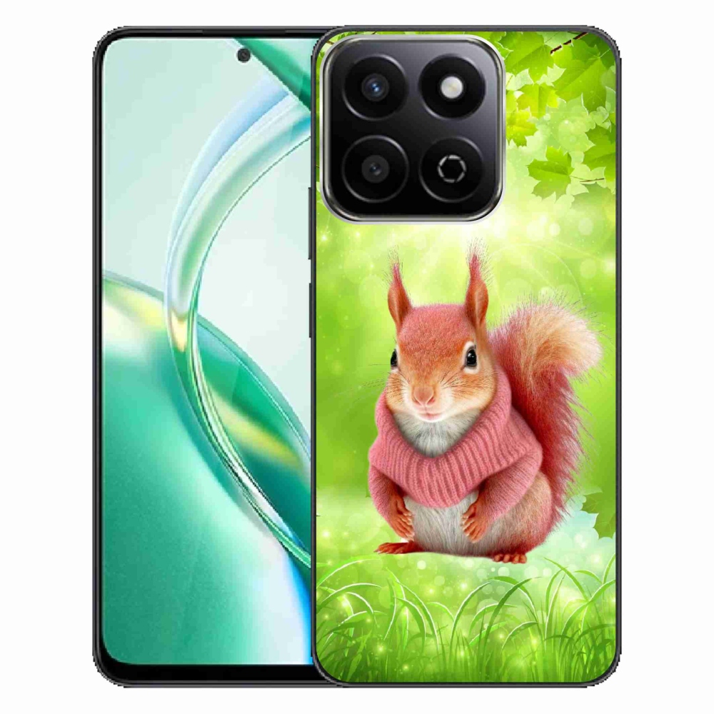 Gelový kryt mmCase na Honor 200 Smart 5G - veverka ve svetru