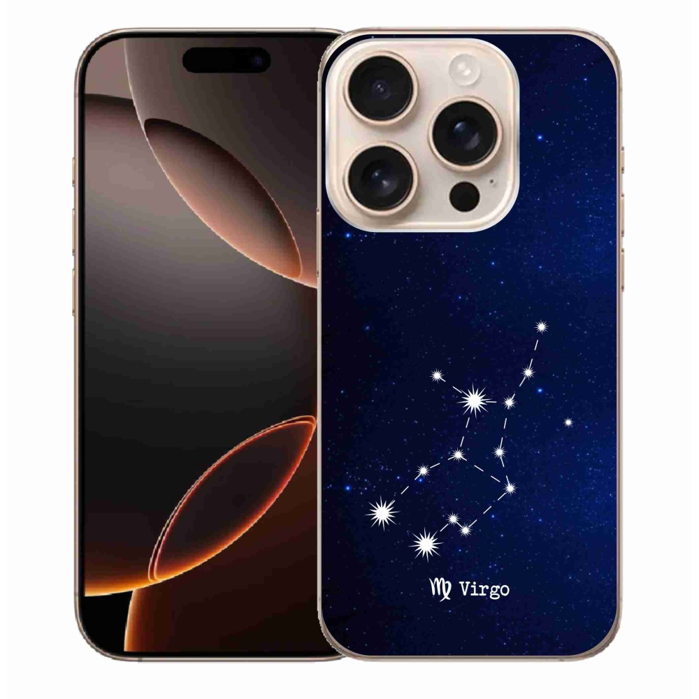 Gelový kryt mmCase na iPhone 16 Pro Max - souhvězdí Panny