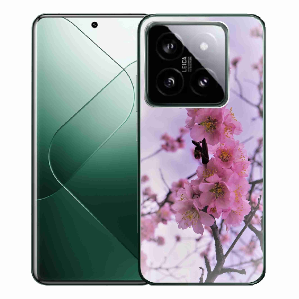 Gelový kryt mmCase na Xiaomi 14 Pro - květiny 7