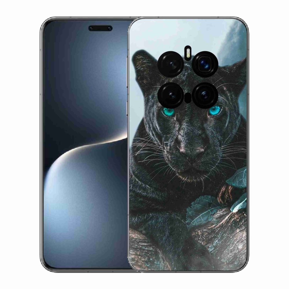 Gelový kryt mmCase na Honor Magic 7 Pro 5G - černý panter