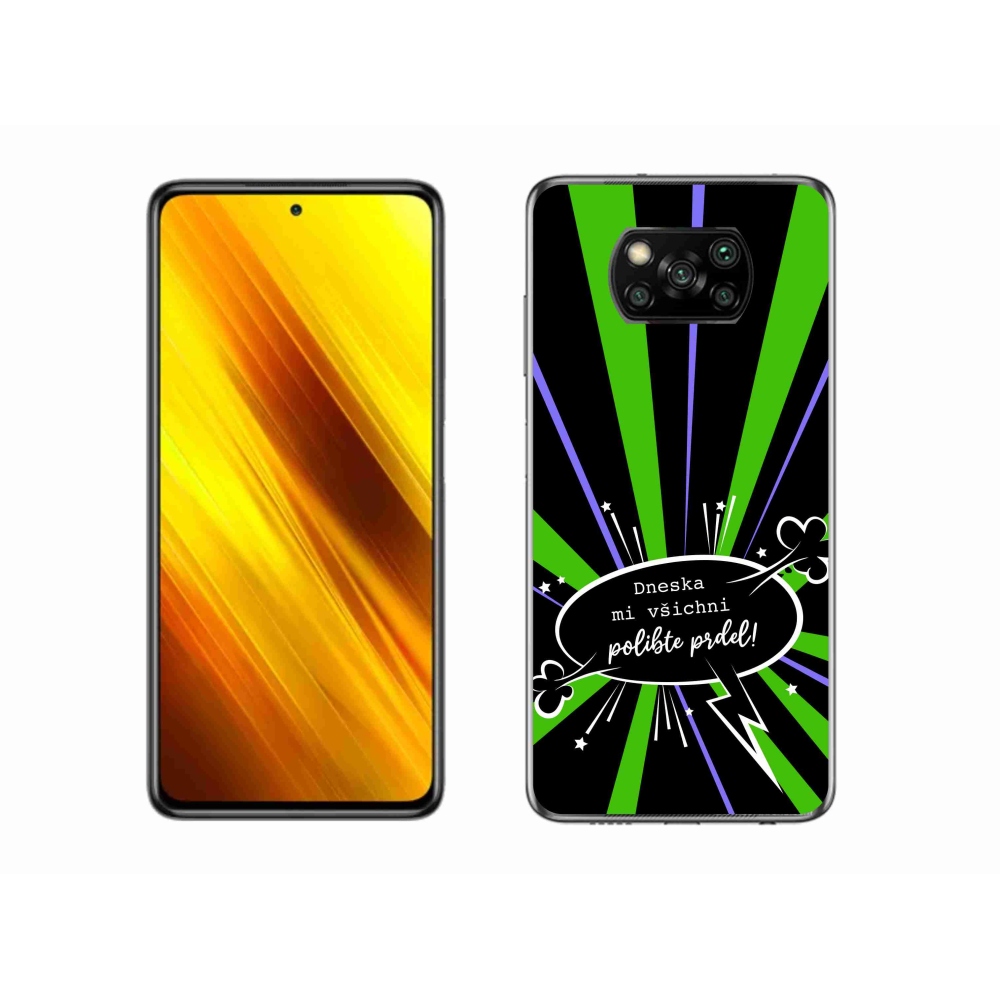 Gelový kryt mmCase na Xiaomi Poco X3 Pro - vtipný text 15 černé pozadí