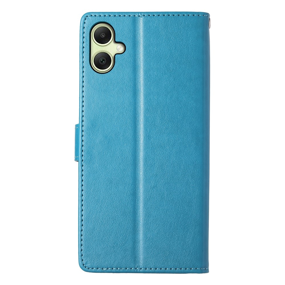 Flowery knížkové pouzdro na Samsung Galaxy A07 4G - modré
