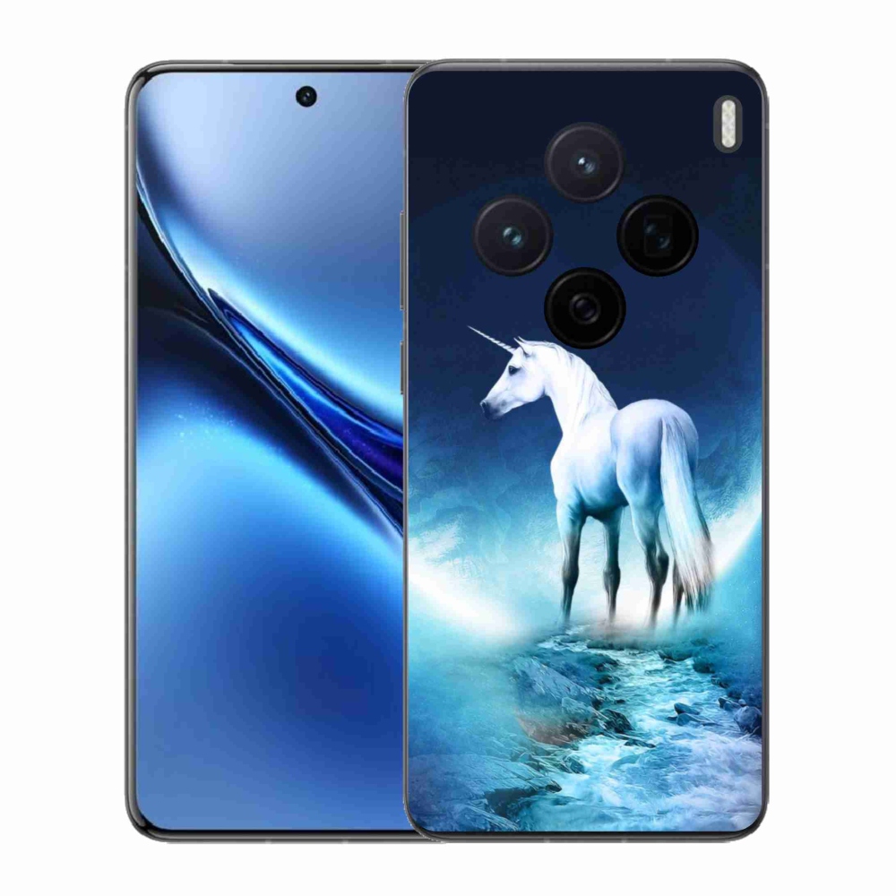 Gelový kryt mmCase na Vivo X200 5G - bílý jednorožec
