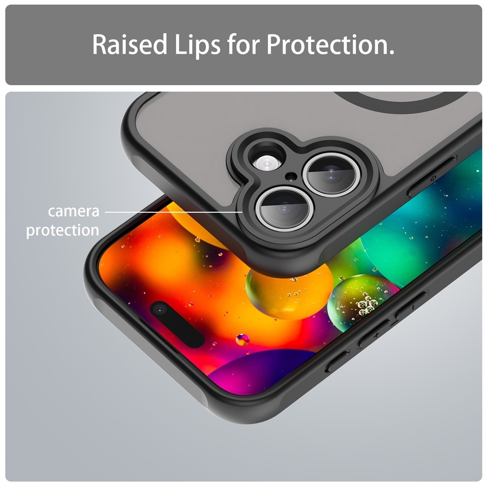 Case matný gelový obal s MagSafe na iPhone 17 - černý