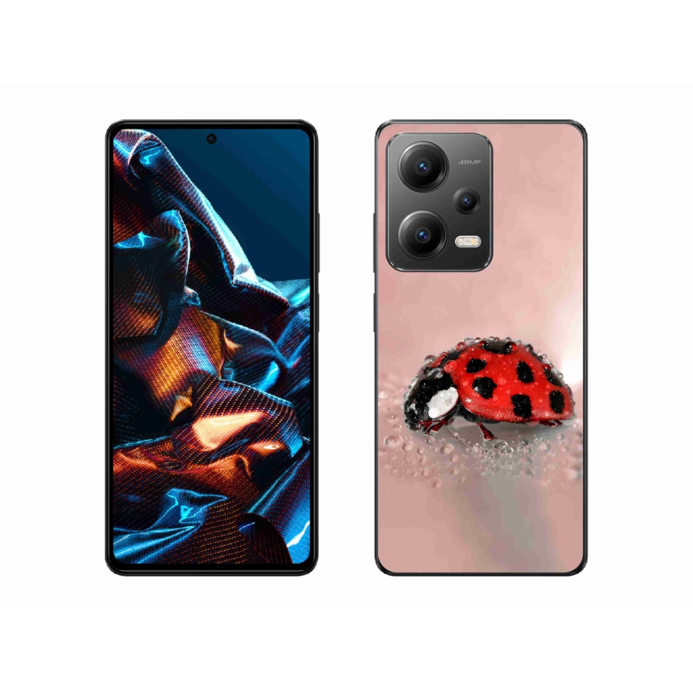 Gelový kryt mmCase na mobil Xiaomi Redmi Note 12 Pro 5G - beruška