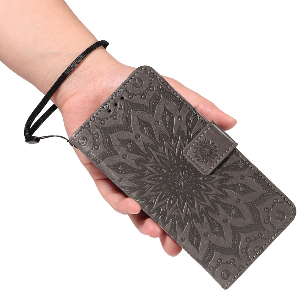 Sunflower knížkové pouzdro na Xiaomi Redmi 15C 4G/5G (173mm) - šedé
