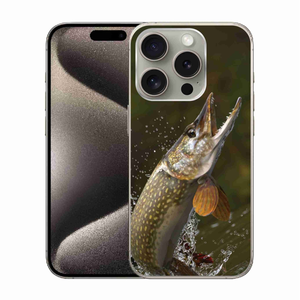 Gelový obal mmCase na iPhone 15 Pro - štika