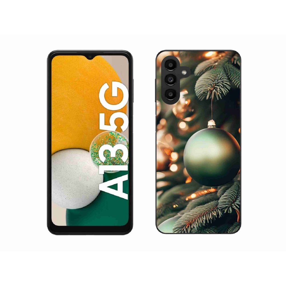 Gelový kryt mmCase na Samsung Galaxy A13 5G - vánoční ozdoby 1