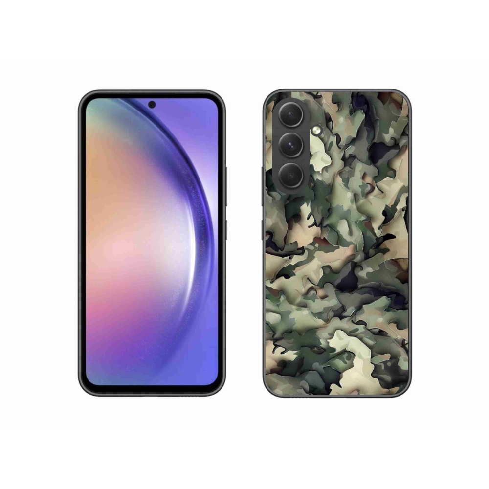 Gelový kryt mmCase na Samsung Galaxy A54 5G - maskáčový vzor 9