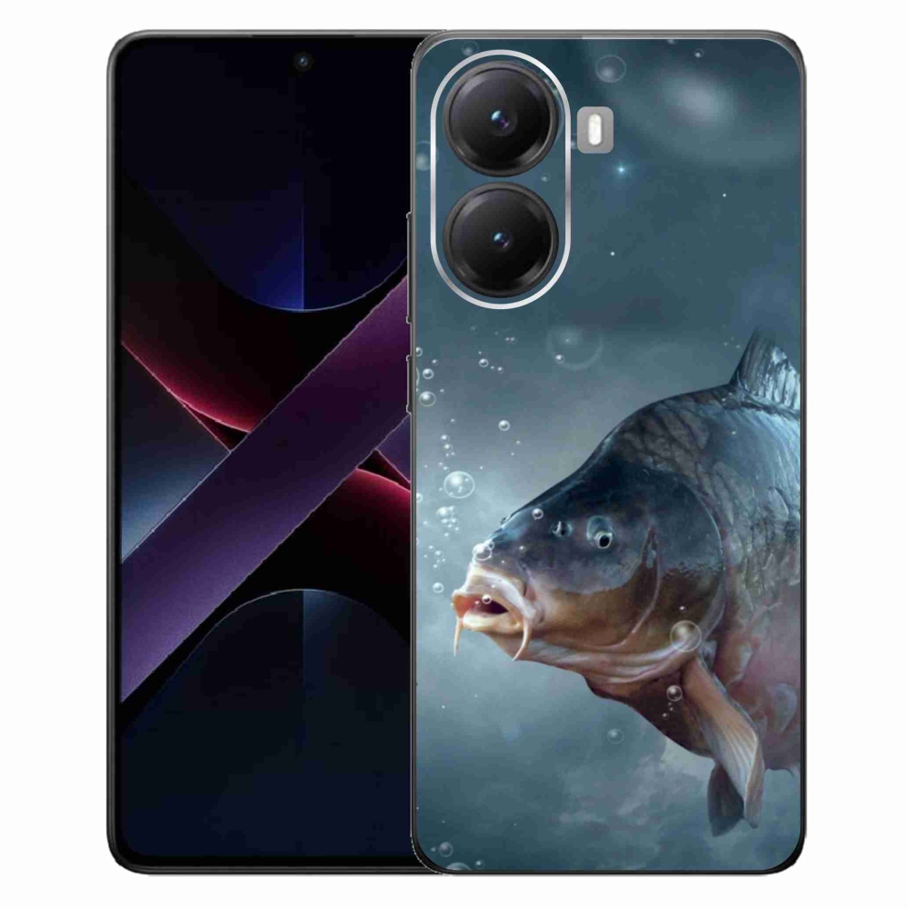 Gelový kryt mmCase na Xiaomi Poco X7 Pro 5G - kapr a bublinky