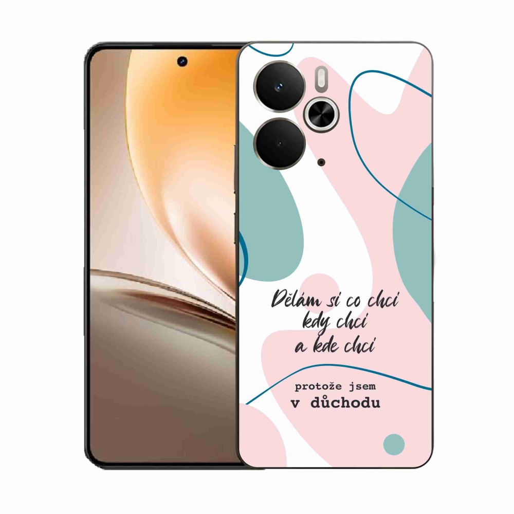 Gelový kryt mmCase na Realme 14 5G - vtipný text 10 bílé pozadí