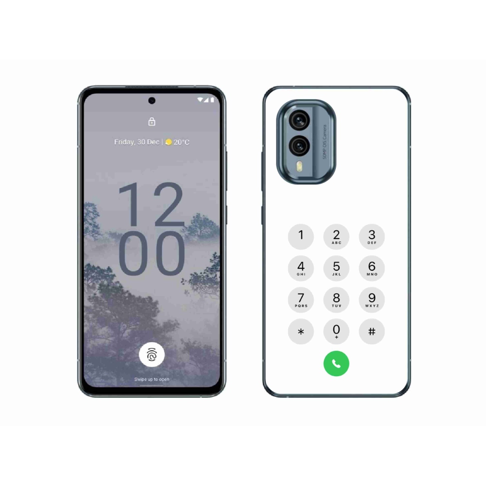 Gelový kryt mmCase na Nokia X30 5G - bílý číselník