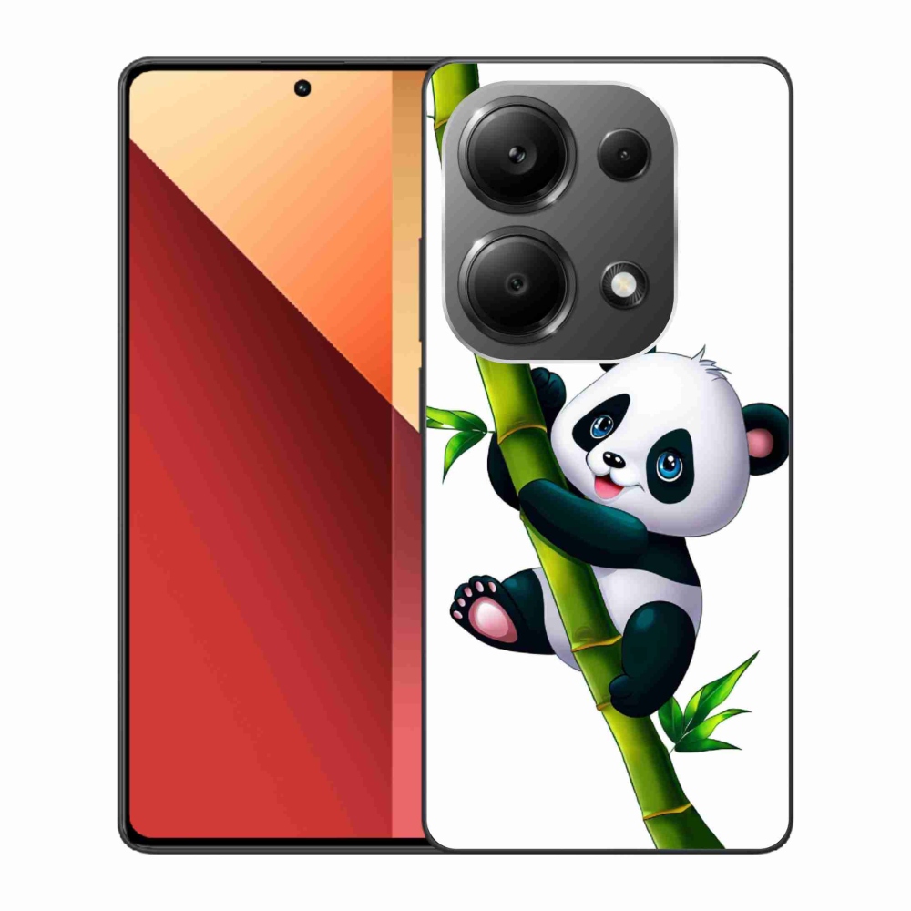Gelový kryt mmCase na Xiaomi Redmi Note 13 Pro 4G/Poco M6 Pro - panda na bambusu