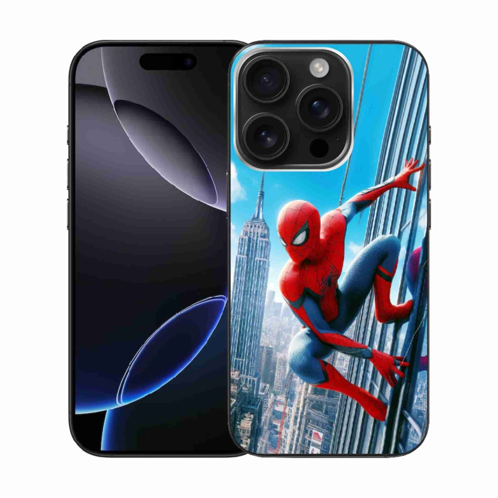 Gelový kryt mmCase na iPhone 16 Pro - spiderman