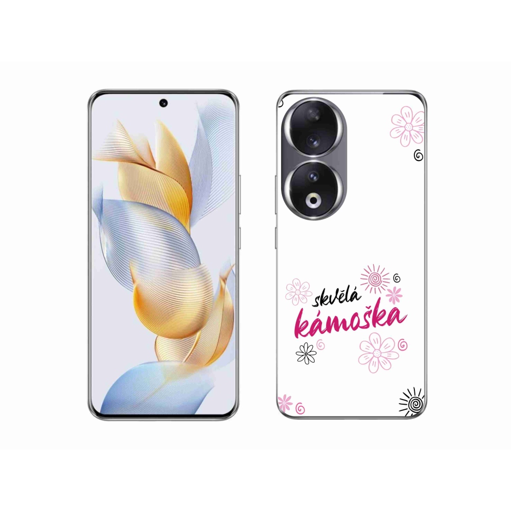Gelový kryt mmCase na Honor 90 - skvělá kámoška bílé pozadí