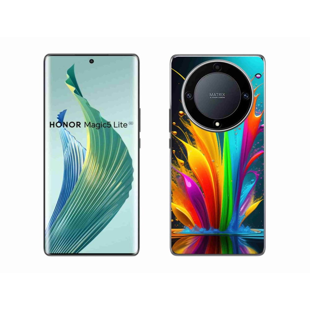 Gelový kryt mmCase na Honor Magic 5 Lite 5G - abstraktní motiv 1