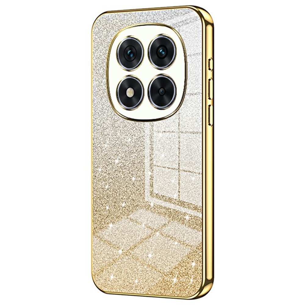 Cut gelový třpytivý obal na Xiaomi Redmi Note 14 Pro 5G/Poco X7 5G - zlatý