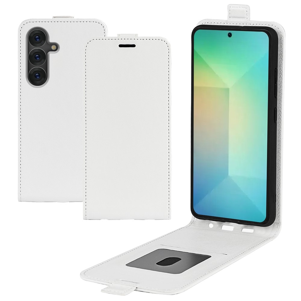Vertical knížkové pouzdro na Samsung Galaxy S25 - bílé