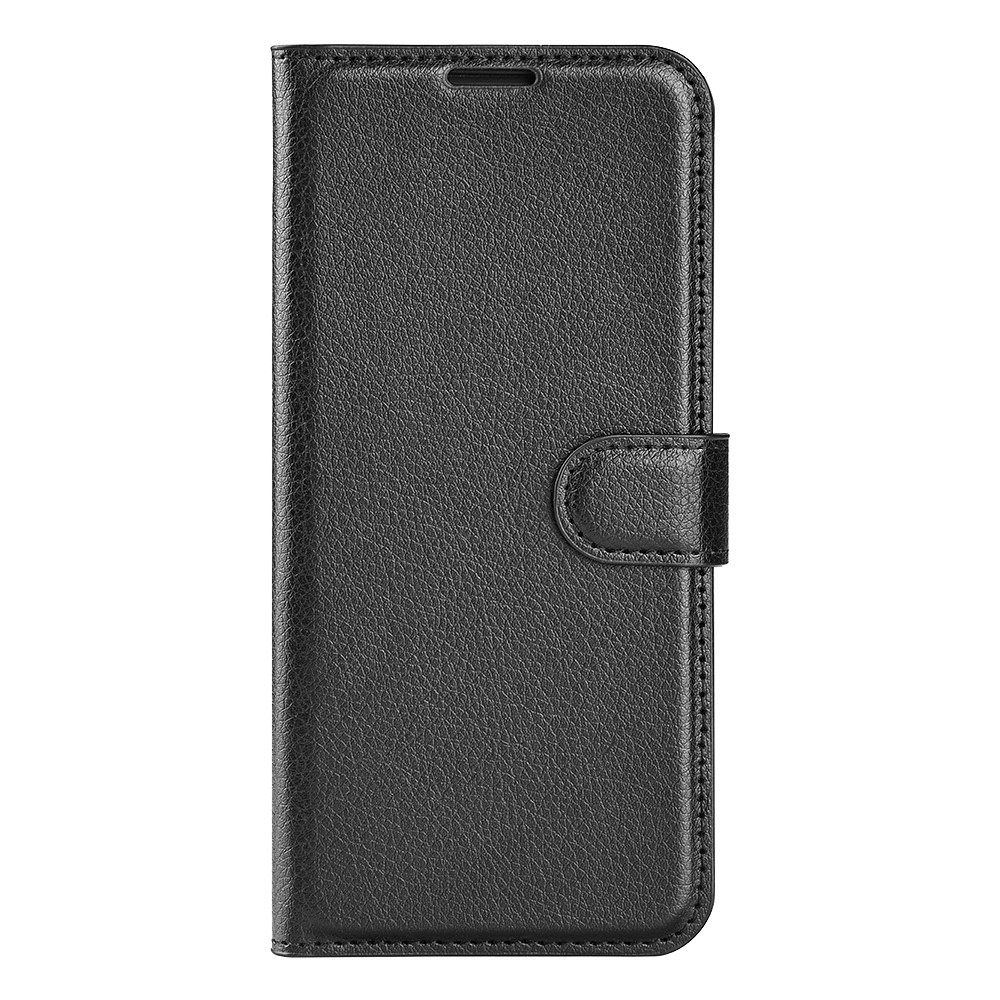 Litchi knížkové pouzdro na Xiaomi Redmi Note 13 Pro 5G/Poco X6 5G - černé