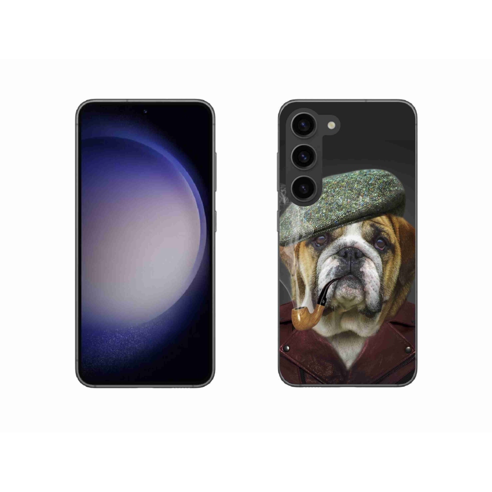 Gelový kryt mmCase na Samsung Galaxy S23 5G - pes s fajfkou