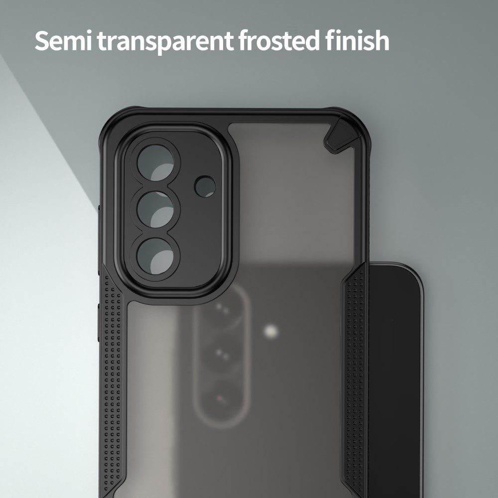 Frosted odolný kryt na Samsung Galaxy A56 5G - černý